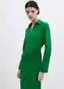 Vestido Bilma6 Verde Talla L Mujer Mango