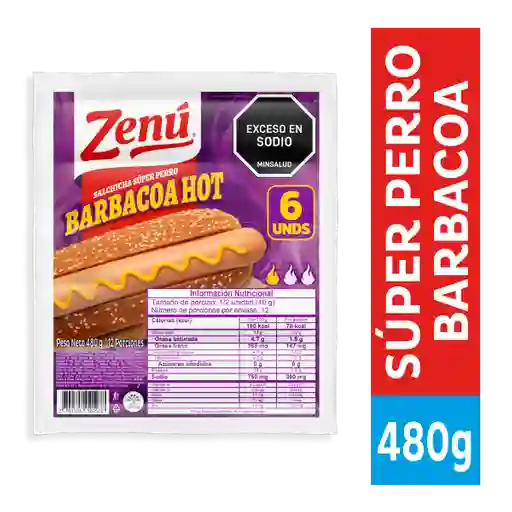 Zenu Salchicha Súper Perro Barbacoa Hot