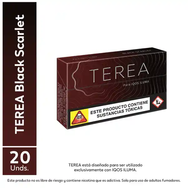 Terea Cigarrillo Black Scarlett x 20 Und