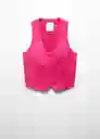 Chaleco Boreli Fucsia Talla XS Mujer Mango