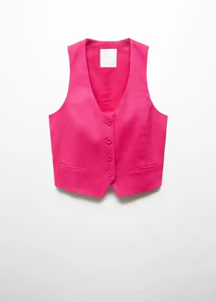 Chaleco Boreli Fucsia Talla XS Mujer Mango