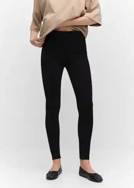 Leggings Punta-A Negro Talla XS Mujer Mango