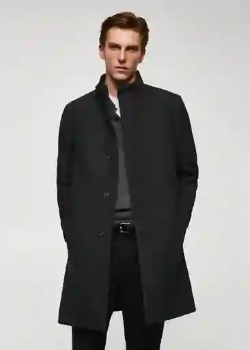 Abrigo Funnel Gris Talla XXL Hombre Mango