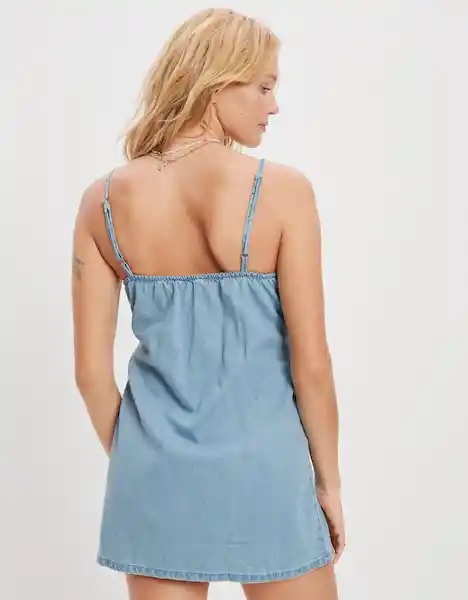 Vestido Mujer Azul Talla X-SMALL 400381087599 American Eagle