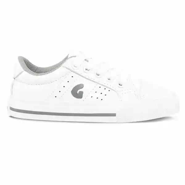 Los Gomosos Tenis Escolar Capra Bajo Unisex Blanco Talla 20