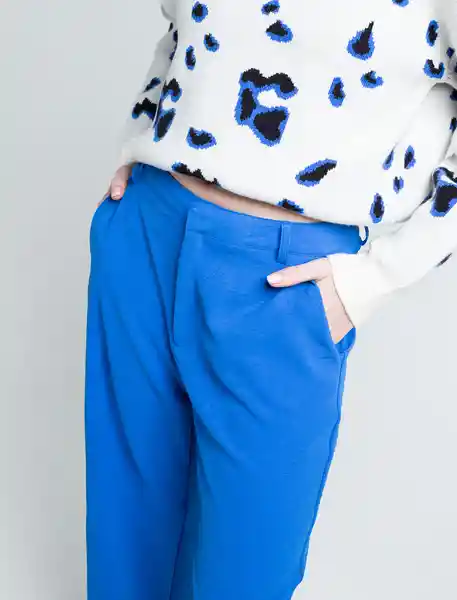 Pantalón Circe Azul Intenso Oscuro Talla 12 431F306 Naf Naf