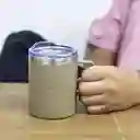 Mug Doble Pared en Acero Taupe 420 mL Ambiente Gourmet