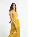 Vestido Aperti Sauterne Amarillo Medio Mujer Talla L Naf Naf