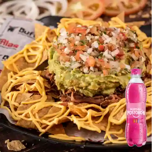 Combo Nachos con Carne + Postob��n Manzana 500 ml