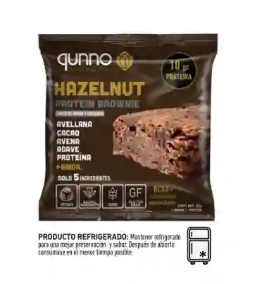 Qunno Brownie de Proteína Hazelnut