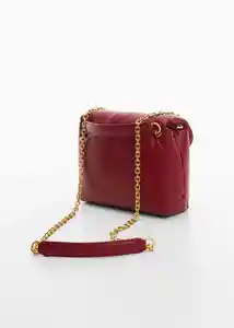 Bolso G Falco Burdeos Mujer Mango