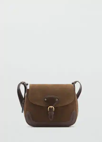 Bolso M Monatana Khaki Mujer Mango