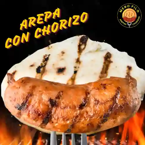 Arepa con Chorizo