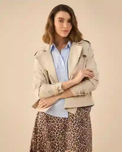 Camisa Azul Cristal Claro Talla M 612G008 Esprit