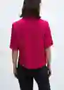 Camisa Sassa Fucsia Talla L Mujer Mango