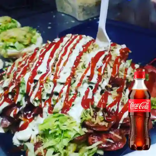 Combo Salchipapa Ranchera + Coca Cola Original 400 ml