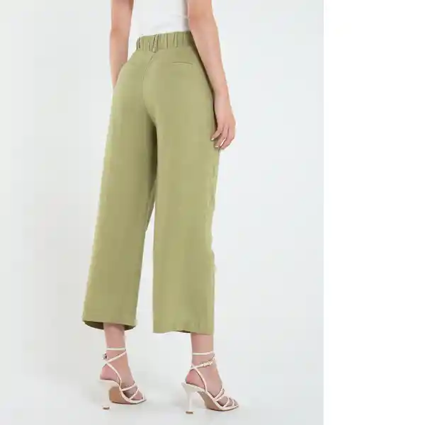 Pantalón Uarzazat Mujer Verde Retro Medio 8 432E312 Naf Naf