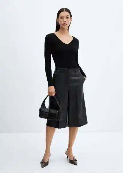 Jersey Goleta Negro Talla S Mujer Mango