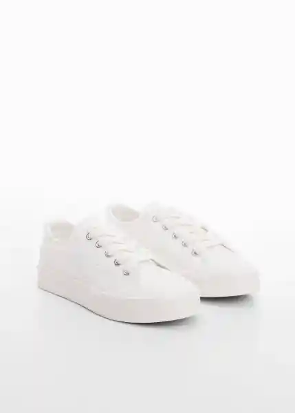 Zapatillas Deportiva Brit Blanco Talla 39 Niñas Mango