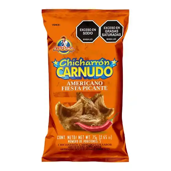 Chicharrón Carnudo Picante Victoria (75 Gr)