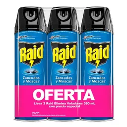 Raid Insecticida Elimina Voladores