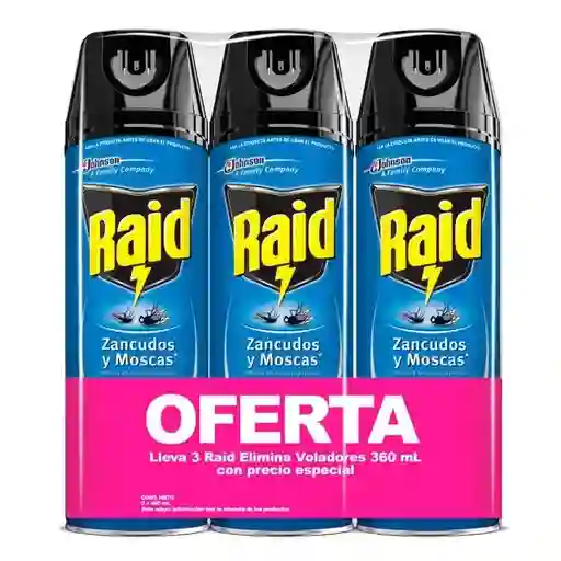 Raid Insecticida Elimina Voladores