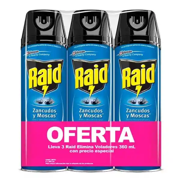 Raid Insecticida Elimina Voladores