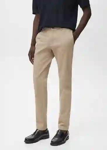 Pantalón Barna Beige Talla 44 Hombre Mango