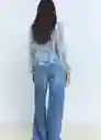 Blusa Ronaldi Celeste Talla M Mujer Mango