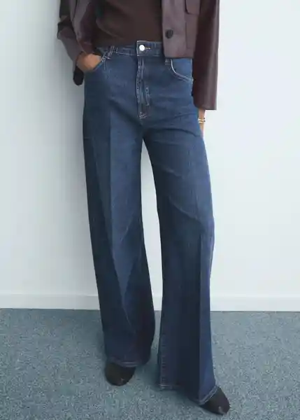 Jean Elise Tejano Oscuro Talla 40 Mujer Mango