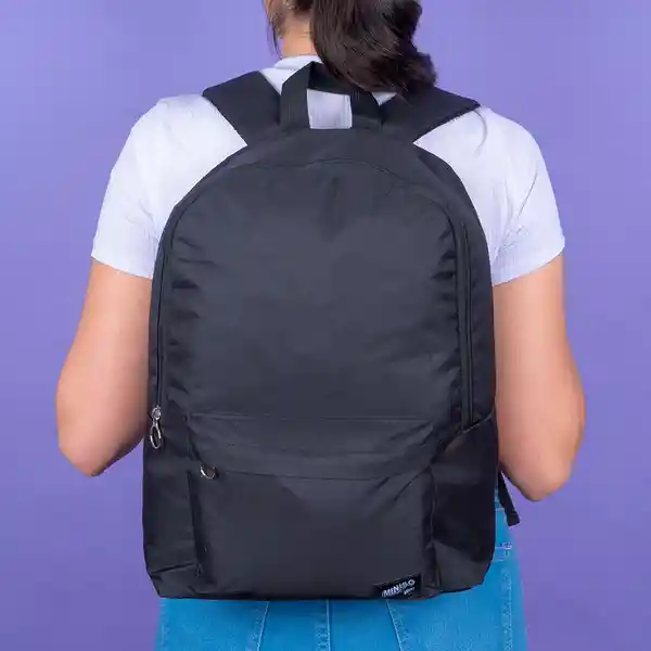 Mochila Básica Negro Miniso