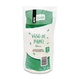 Aro Vaso de Papel Vida Blanco 6 oz