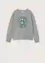 Sudadera Albert3 Gris Medio Vigore Talla 08 Niños Mango