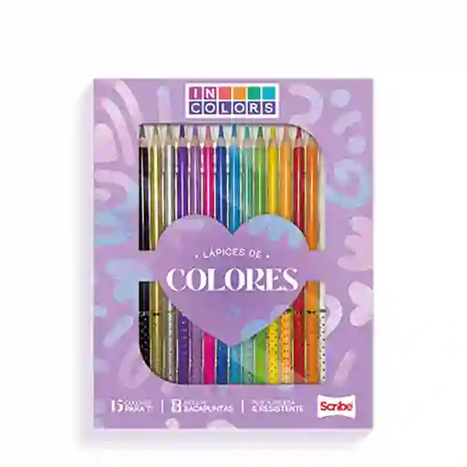 Scribe Lápiz de Color Unipunta Incolors New