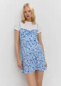 Vestido Sea Azul Talla M Mujer Mango