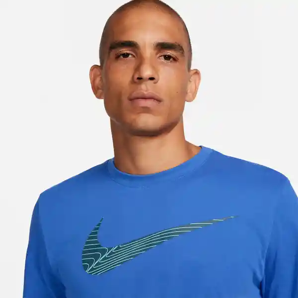 Nike Camiseta M Df Tee 2 Yr Swoosh Azul T.S Ref: FJ2464-480