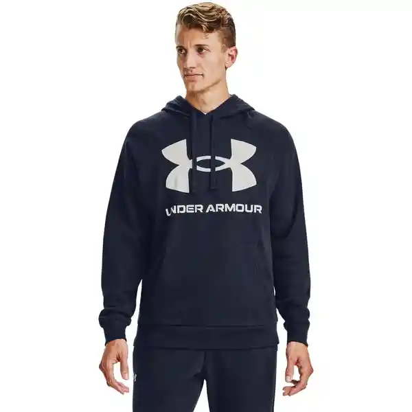 Under Armour Camiseta Hoodie Rival Azul T. SM Ref: 1357093-410