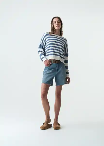 Tejido Mujer Azul Colonia Medio Talla L 583G056 Naf Naf