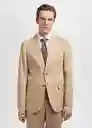 Blazer Americana Amalfi Beige Talla 56 Hombre Mango