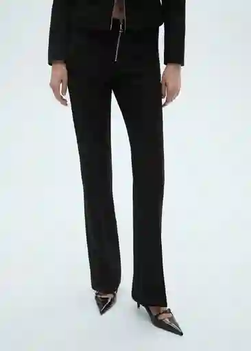 Pantalón Julieta Negro Talla 34 Mujer Mango