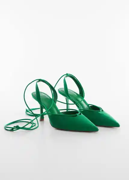 Zapatos Lau Verde Talla 38 Mujer Mango