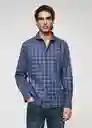 Camisa Grignon Celeste Talla XL Hombre Mango