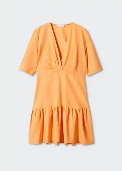 Vestido Nati-H Mandarina Talla M Mujer Mango