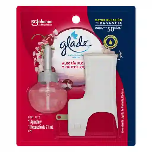 Glade Ambientador Aceites Naturales Alegría Floral y Frutos Rojos 