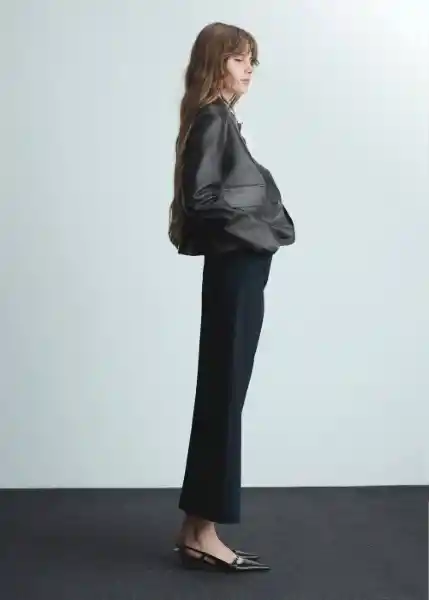 Pantalón Nina Navy Talla 44 Mujer Mango