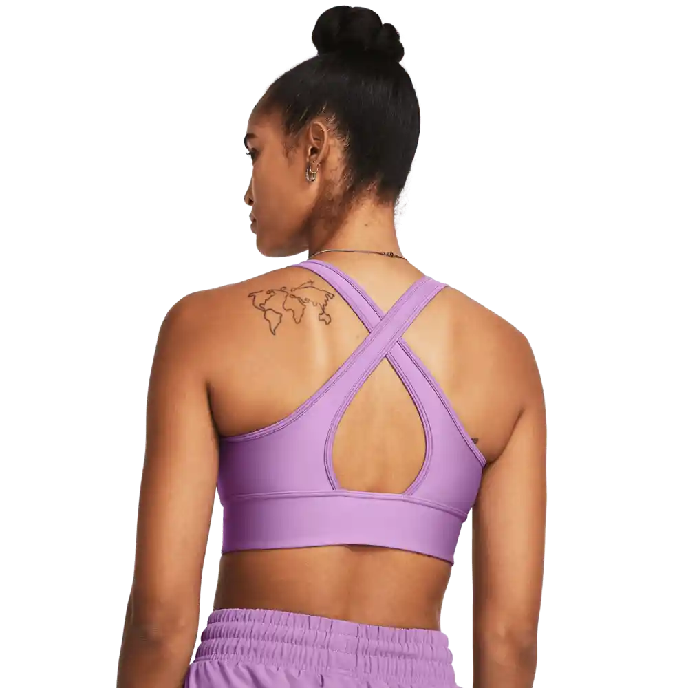 Under Armour Crop Crossback Longline Mujer Morado LG