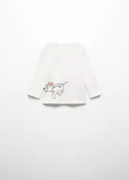 Camiseta Dalmitas Off White Talla 70 Niña Mango