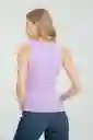 Top Basic Color Lila Talla S Ragged