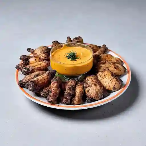 X5 Alitas Bbq + Porcion de Papas