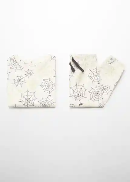 Pijama Webb Off White Talla 66 Niños Mango